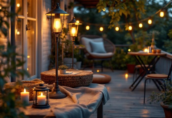 Des lampes d&rsquo;extérieur pas chères pour illuminer terrasse et balcon toute la nuit