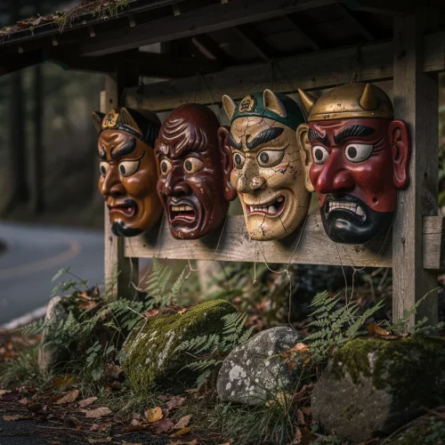 Rituels nomades : explorer le japon profond à travers les masques qui protègent les routes