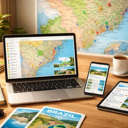 Planifier votre voyage au Brésil avec TripIt et Google Travel pour organiser vos itinéraires