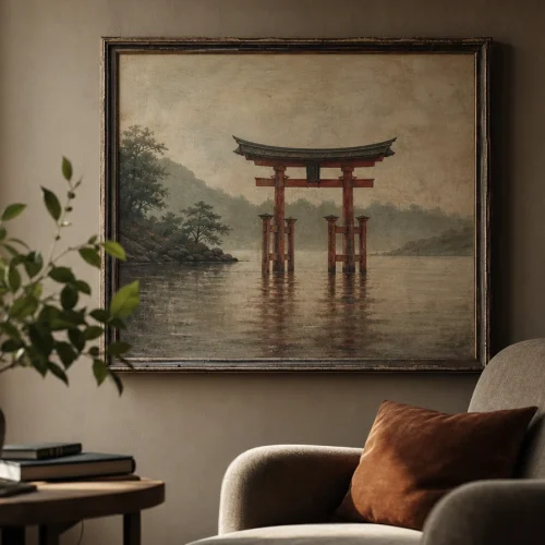Comment un tableau de pont torii réveille l&rsquo;envie d&rsquo;ailleurs dans une pièce trop sage