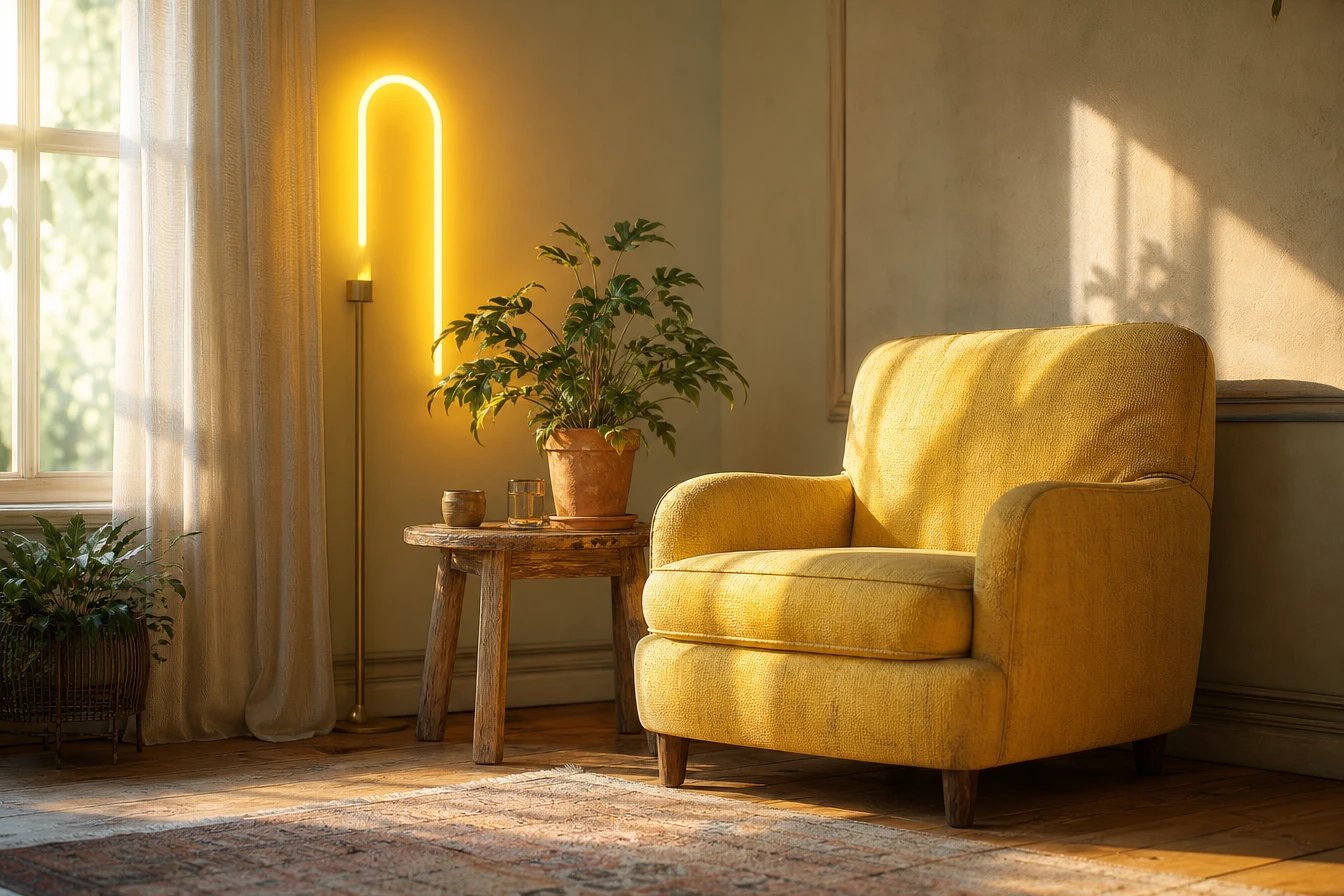 Le néon jaune : une source de bonne humeur au quotidien