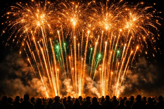Lance-feu romain spectaculaire : découvrez le feu d’artifice 300 coups et son effet spectaculaire en 3…2…1 !